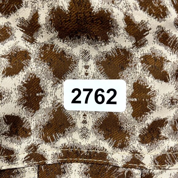 High Drama Vest Women 6 Brown Sleeveless Pockets Button Animal Print - Picture 16 of 16